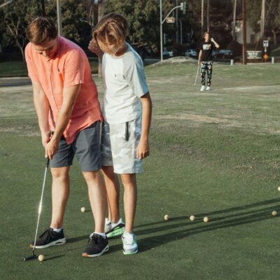 golfers training