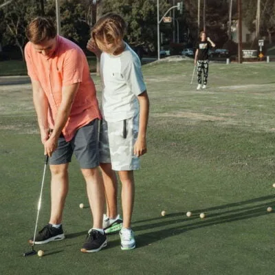 golfers training
