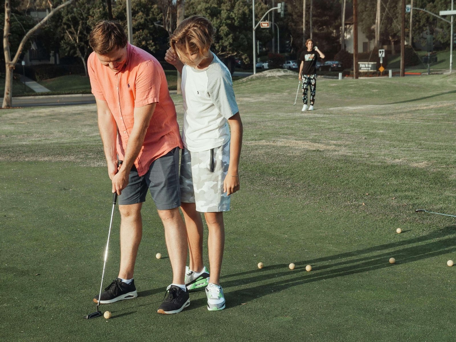 golfers training