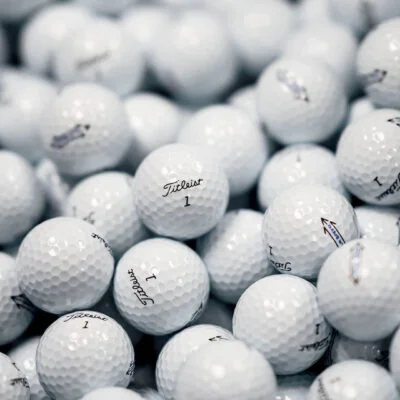 Naudoti golfo kamuoliukai
