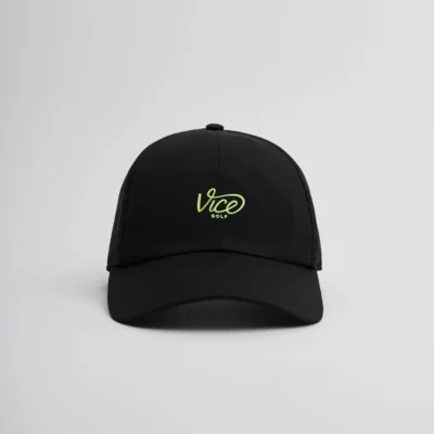 Vice-Golf-Curved-Dad-Cap-Black-Lime