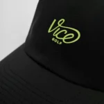 Vice-Golf-Curved-Dad-Cap-Black-Lime