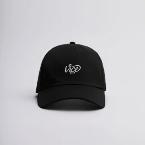 Vice-Golf-Curved-Dad-Cap-Black-White