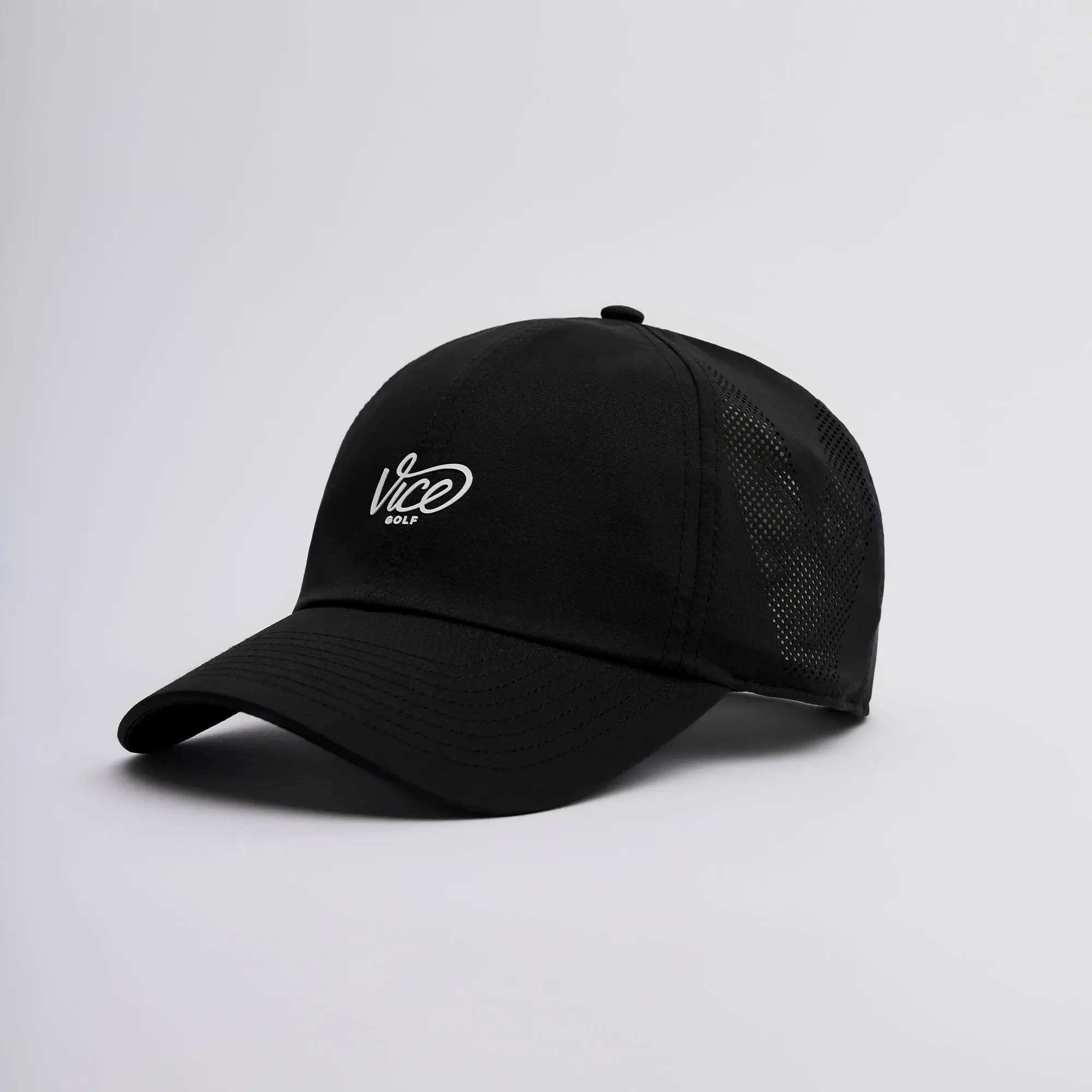 Vice_Golf_Curved_Dad_Cap_Black_White