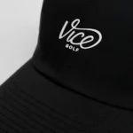 Vice-Golf-Curved-Dad-Cap-Black-White